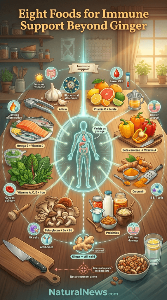 Beyond Ginger: 8 Foods That May Support Immune Health