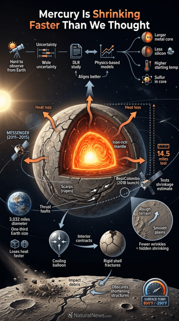 Study Finds Mercury May Be Shrinking Faster Than Previously Estimated