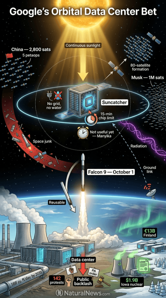 Google to Launch Experimental Satellite Data Center on SpaceX Falcon 9