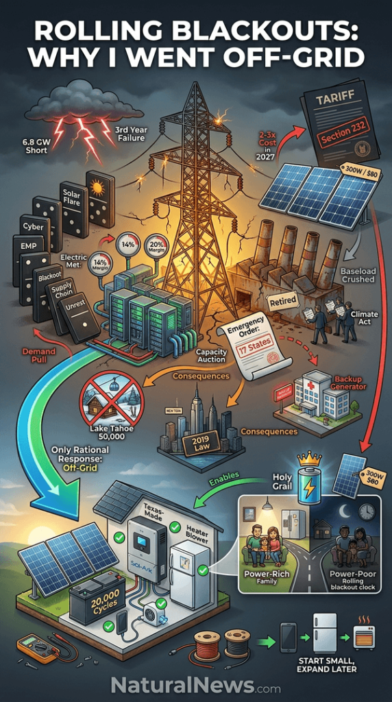 Rolling Blackouts Are Coming: Why I’m Going Off-Grid Before 2029