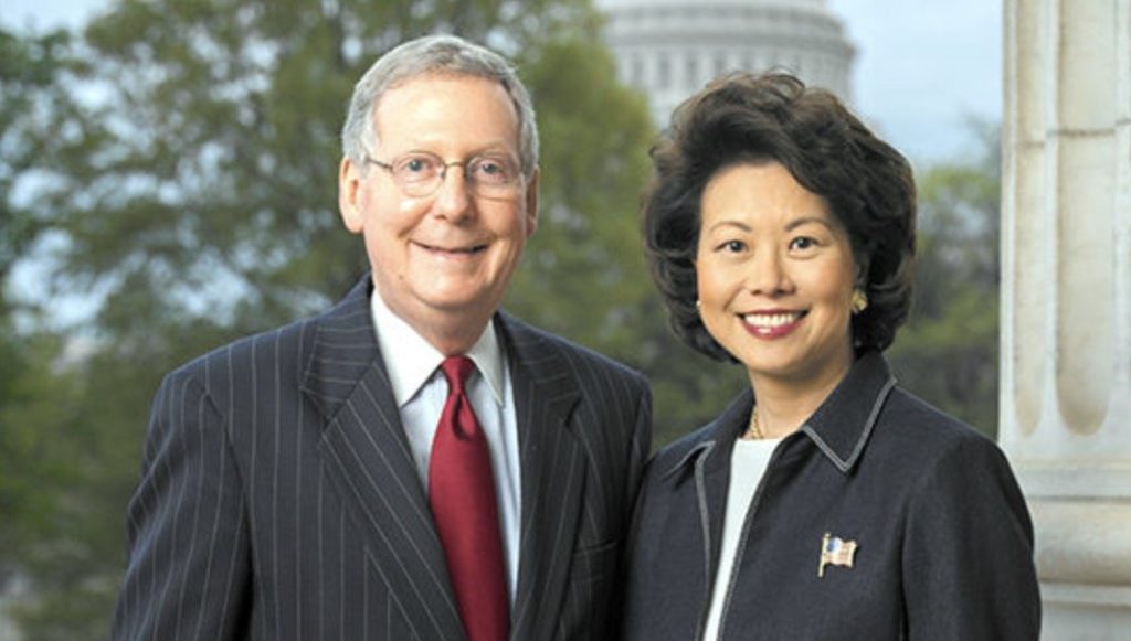 Mitch McConnell’s Wife Elaine Chao Allegedly Held Multiple Appointments From CCP-Linked Organizations — Some Overlapped With Her Service in Two U.S. Cabinets