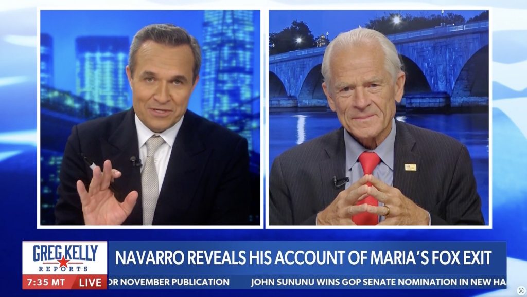 Peter Navarro Drops Truth Bomb on Greg Kelly Show — Shares What Actually Happened on Maria Bartiromo’s Fox News Exit (VIDEO)