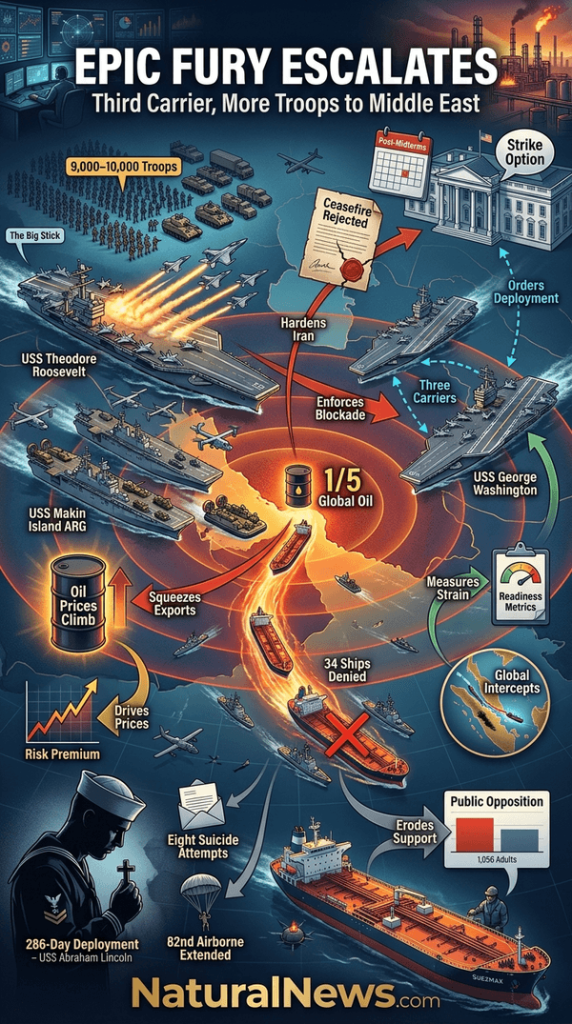 Epic Fury Escalates: Washington Sends Third Carrier, More Troops to Middle East