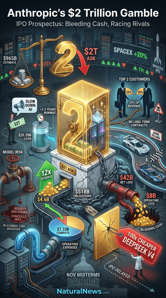 Anthropic IPO Prospectus Reveals Company Bleeding Cash, Striving for $2T Valuation