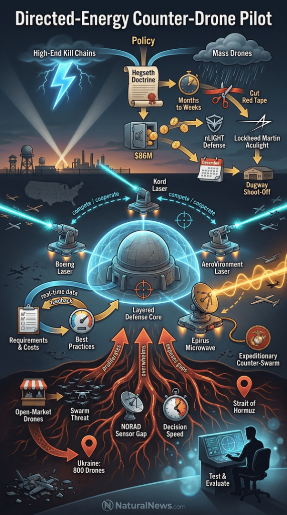 War Department Selects Four Directed-Energy Systems for Counter-Drone Pilot