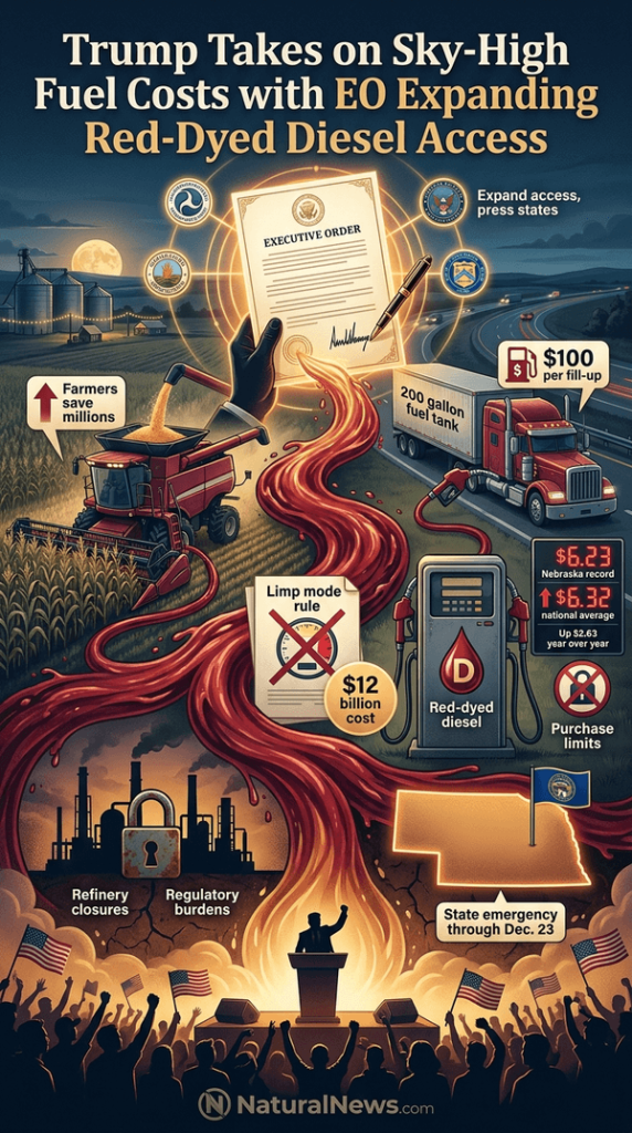 Trump Takes on Sky-High Fuel Costs with EO Expanding Red-Dyed Diesel Access