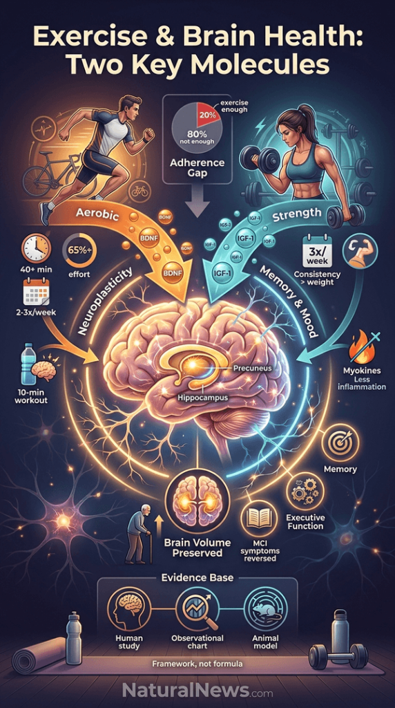Exercise May Support Brain Health Through Two Key Molecules, Review Finds