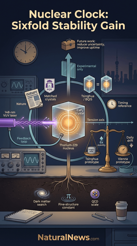 China Reports Nuclear Clock With Sixfold Stability Gain Over Previous Device
