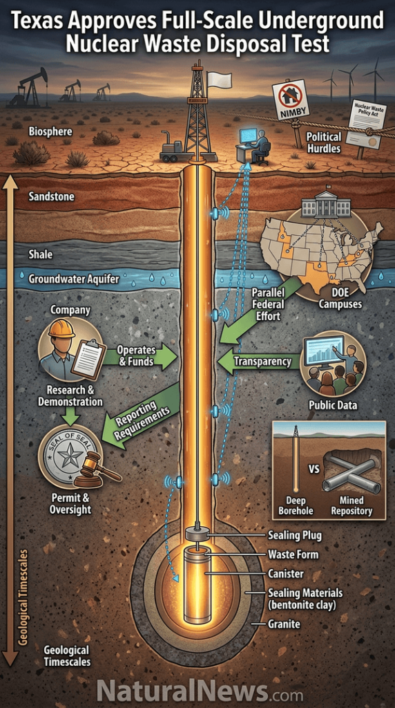 Texas Approves Full-Scale Underground Nuclear Waste Disposal Test