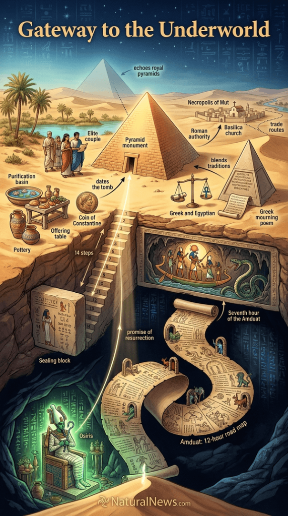 Ancient Egyptian “Gateway to Underworld” Found Inside Roman-Era Pyramid Tomb in Egypt