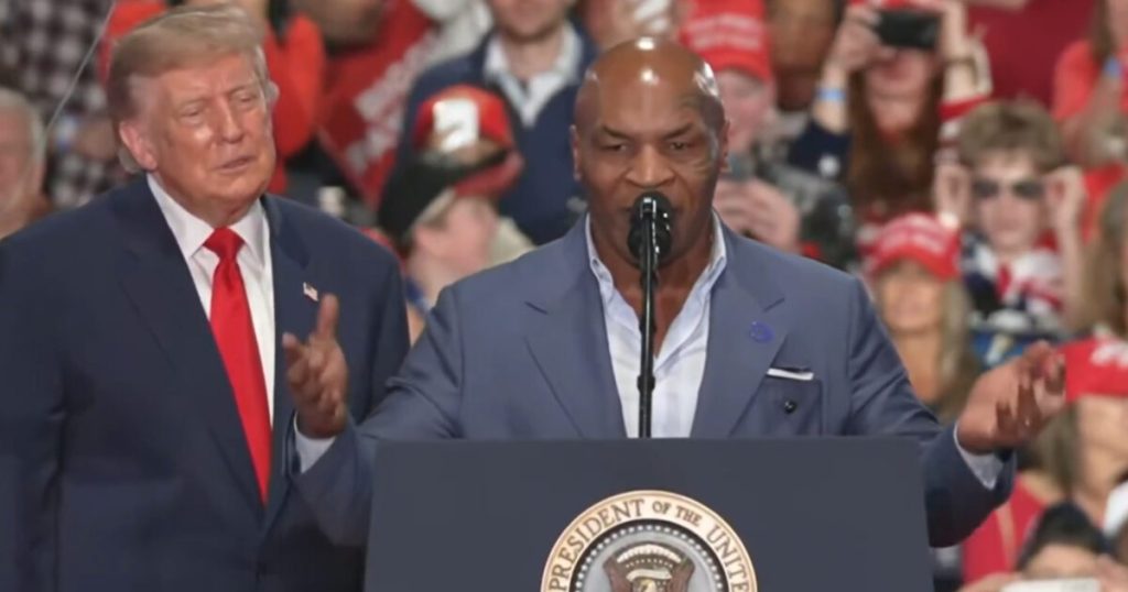 The Champ: Mike Tyson visits White House, travels with Trump to rally in NY