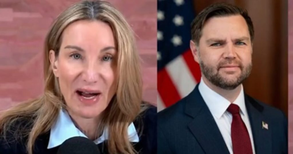‘Arrest this hag!’ Jenn Welch calls her minions to keep ‘pistols firing at all times’ at JD Vance